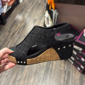 Corkys Carley Black Tweed